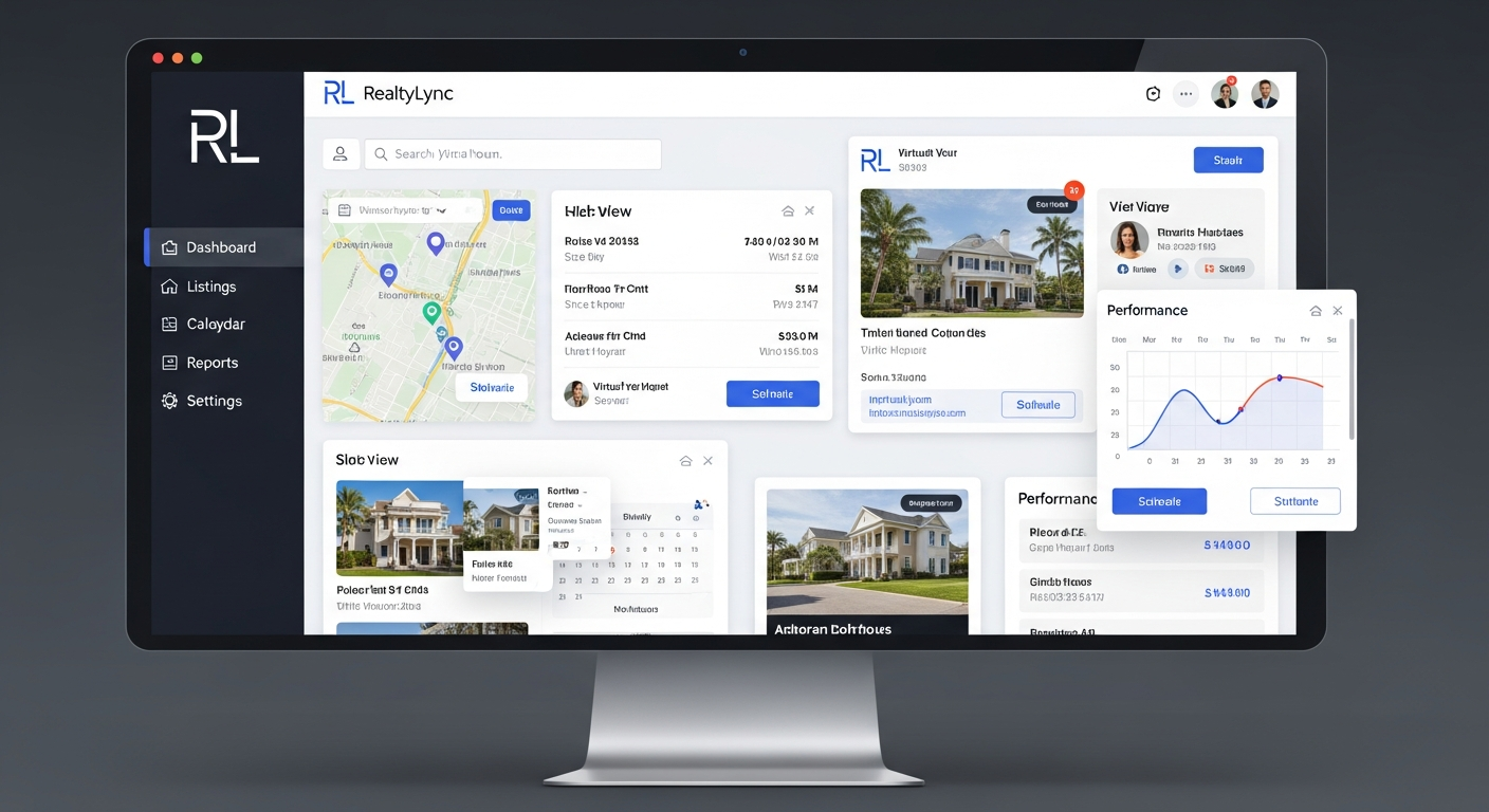 Real estate brokerage management software interface